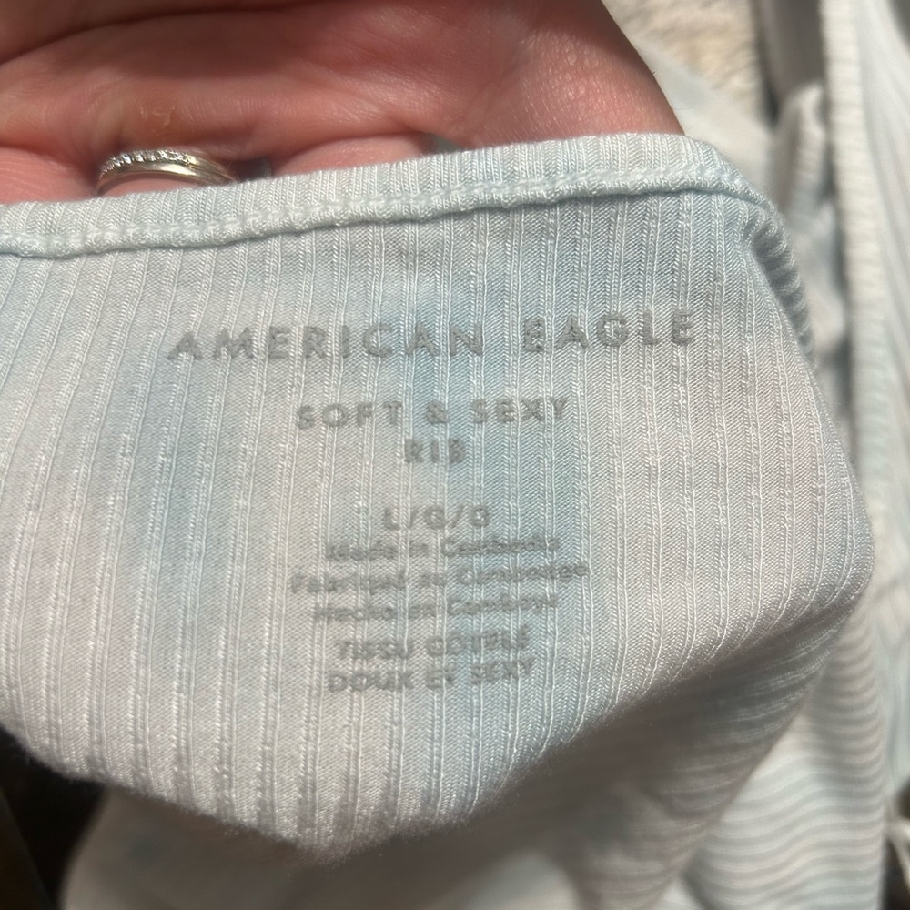 American Eagle Outfitters and Holister White and Orange Halter Tops - Picture 5 of 6